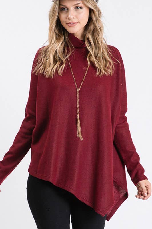 Ginger Turtle Neck Solid Top