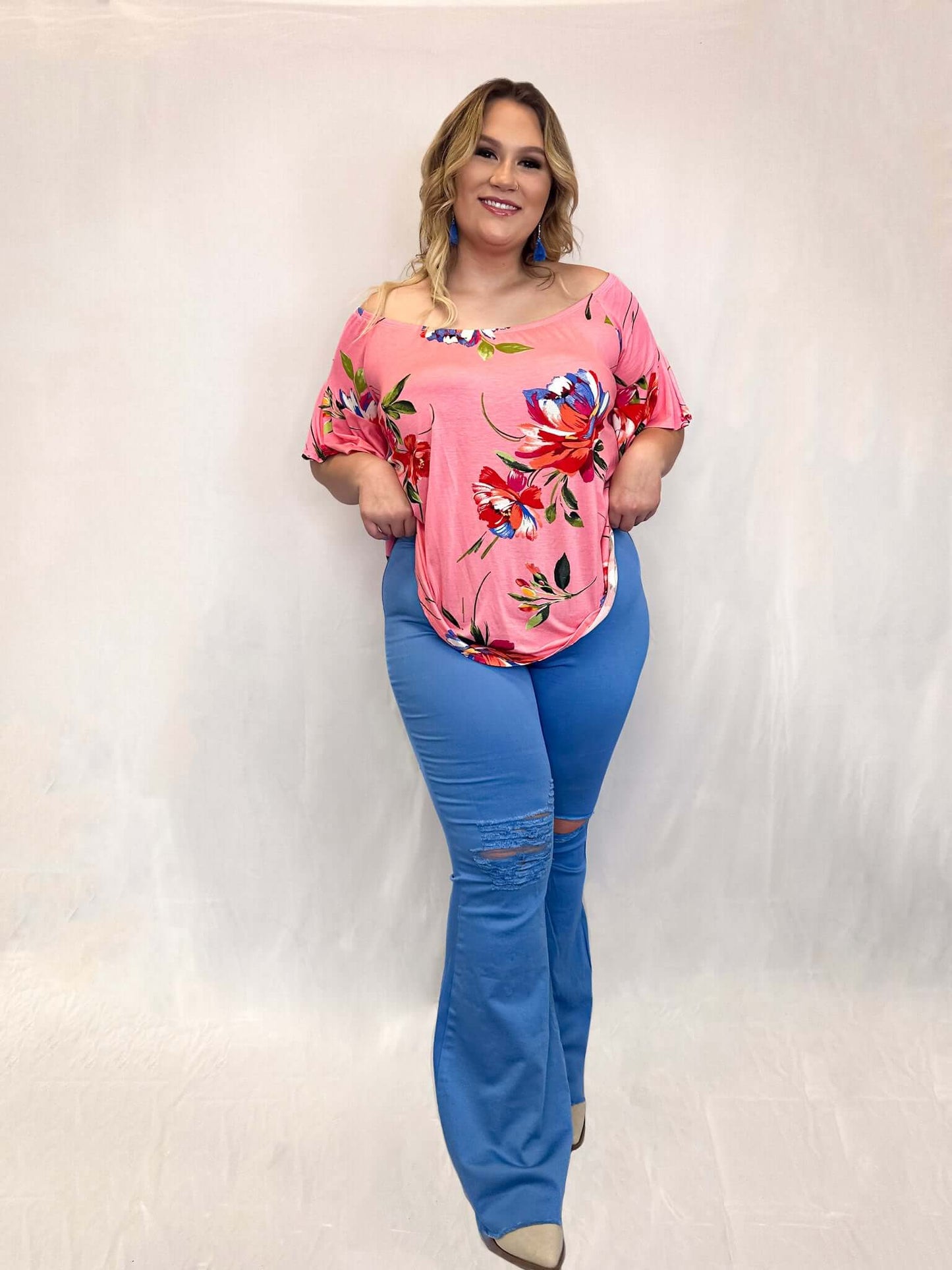 Flora Pink Floral Top