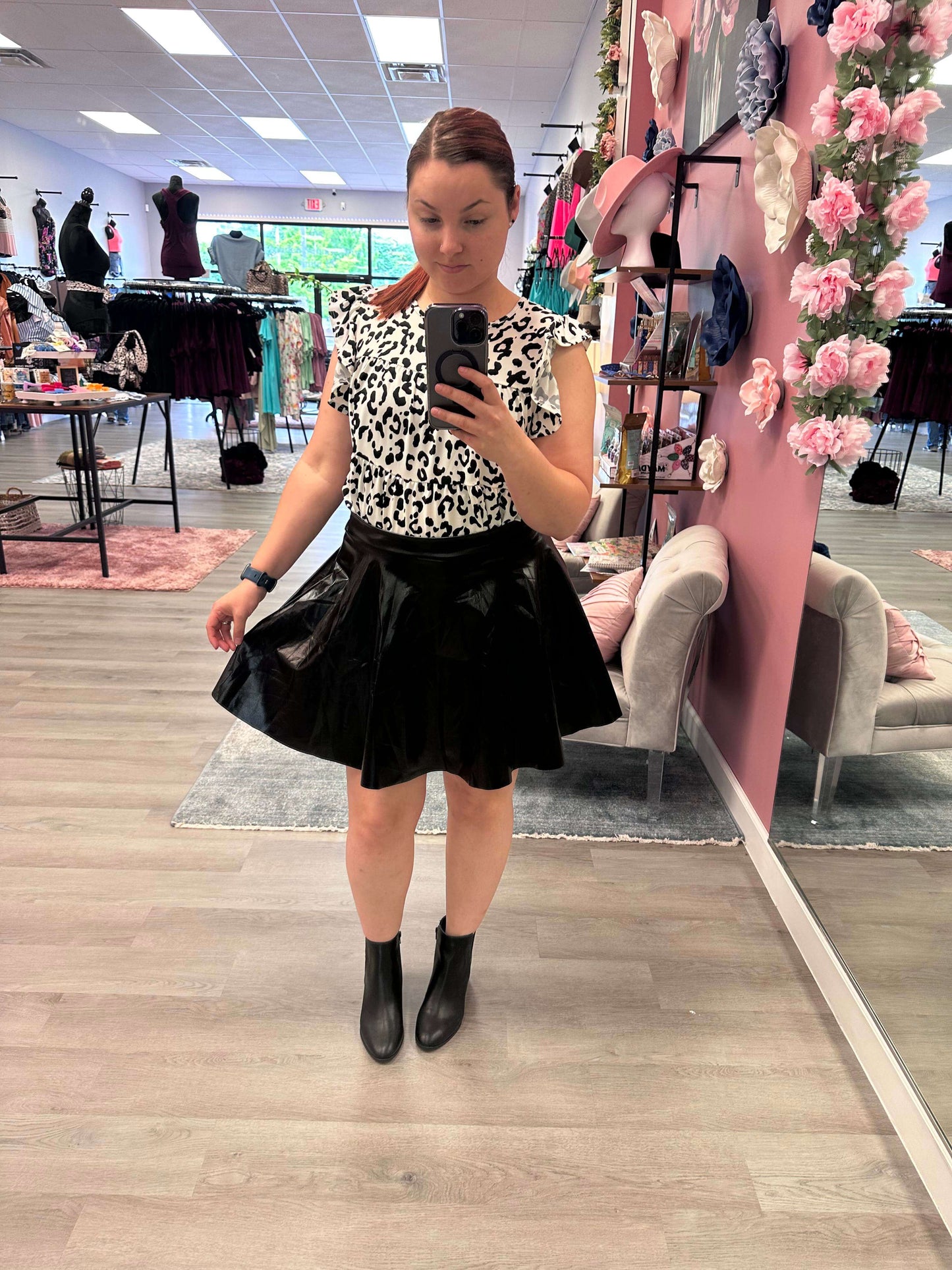 Nicole Animal Tiered Top