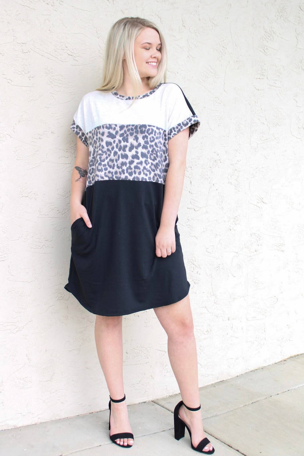 Janis Animal Print Mini Dress