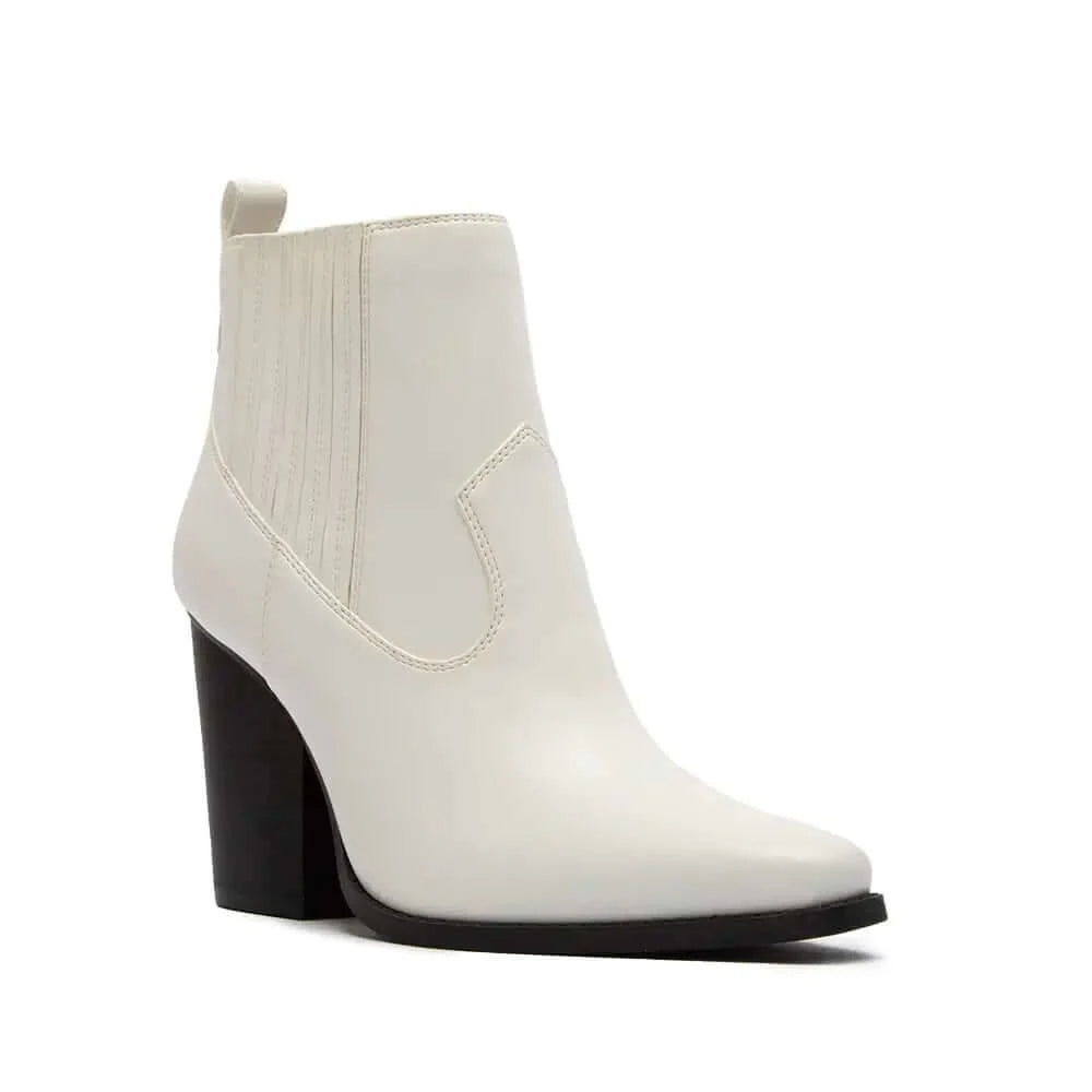 Rhiannon White Bootie