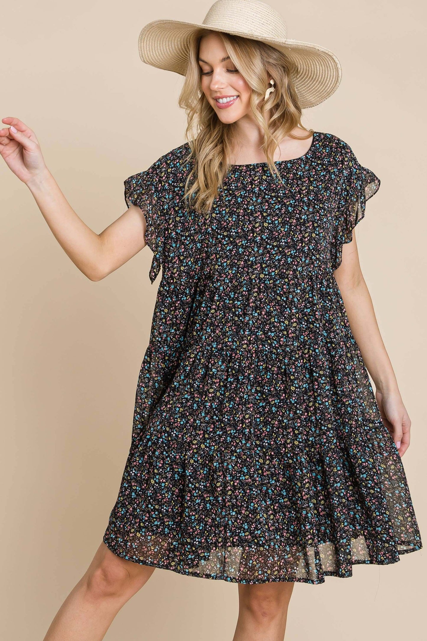 Eden Floral Chiffon Dress