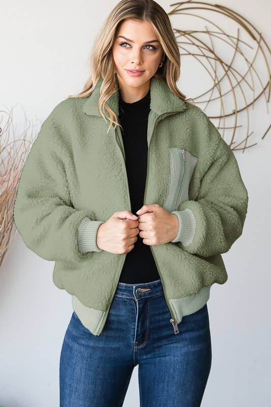 Faith Sherpa Lined Jacket