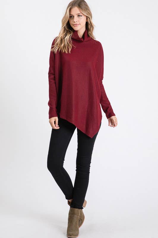 Ginger Turtle Neck Solid Top