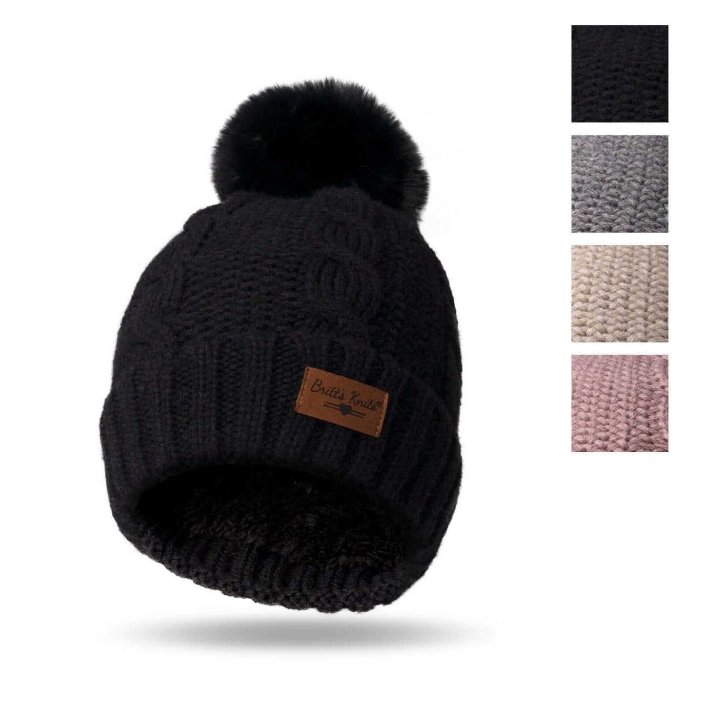 Britt's Knits Cozy Pom Beanie