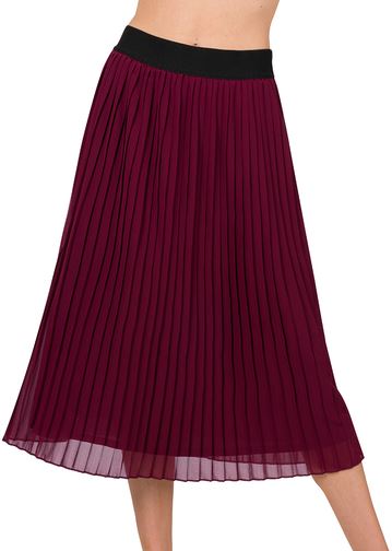 Eve Chiffon Pleated Skirt