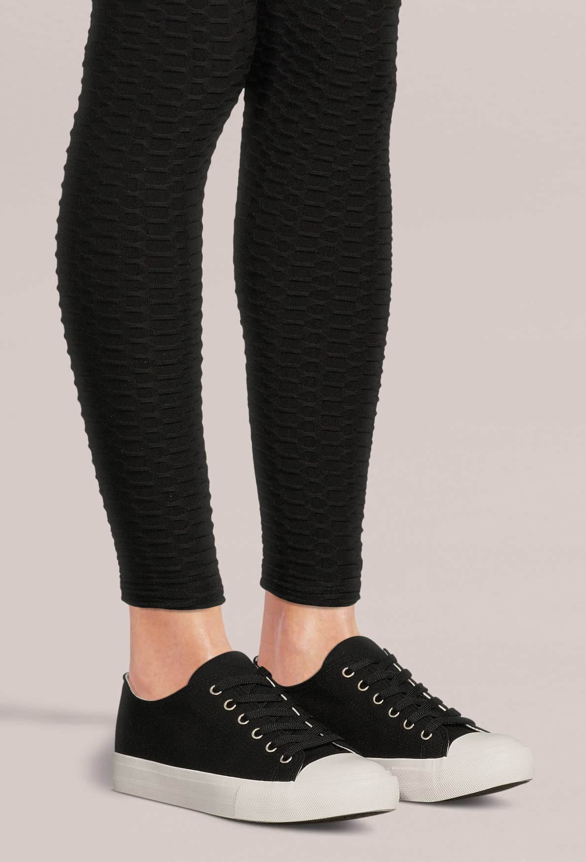 Josie Canvas Lace-up Sneakers with Memory Foam