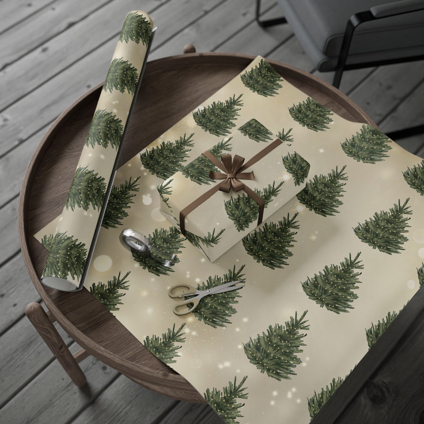 Elegant Christmas Tree Wrapping Paper