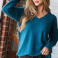 December Solid Waffle Top with Stitch