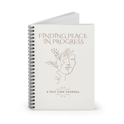 Finding Peace in Progress Spiral Notebook - Ruled Line