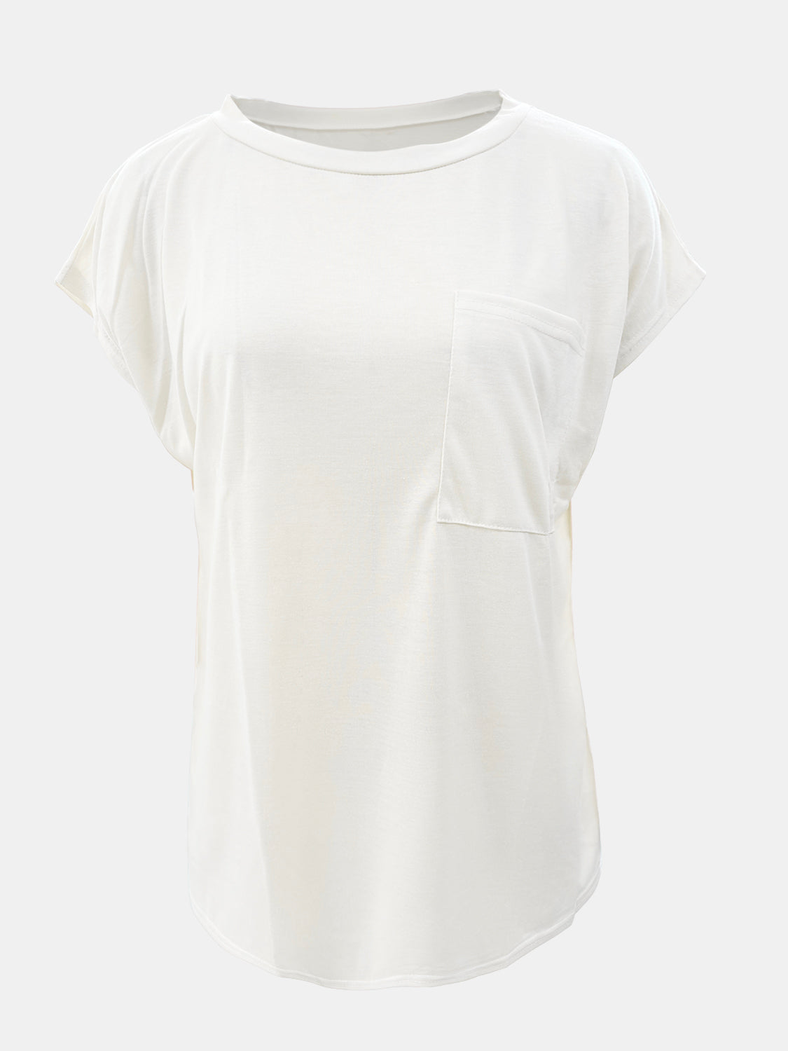 Round Neck Cap Sleeve T-Shirt