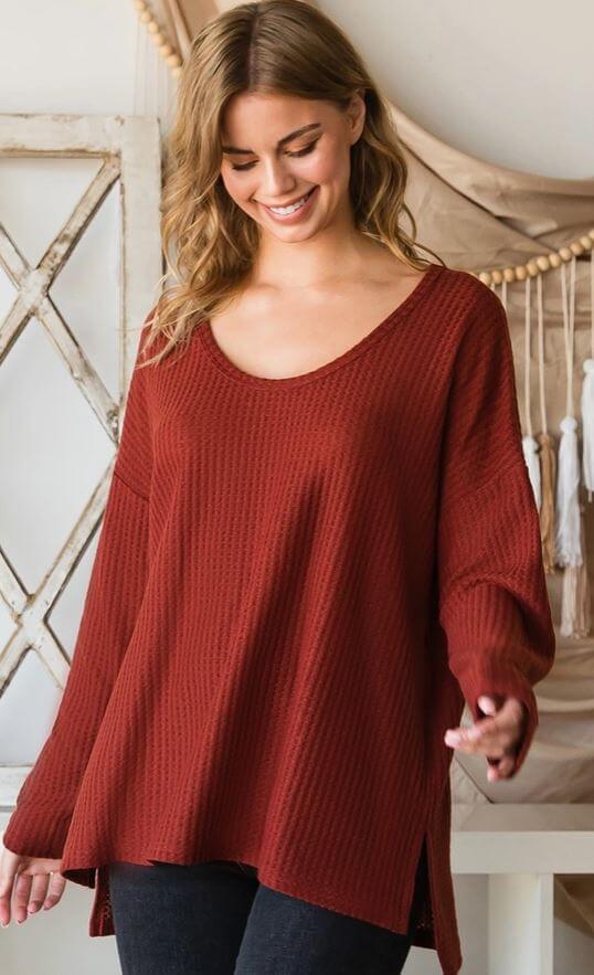 Red Pullover Sweater