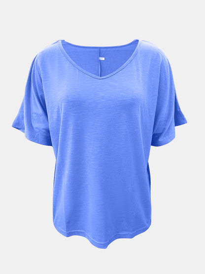 Scoop Neck Short Sleeve T-Shirt