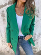 Collared Neck Long Sleeve Blazer