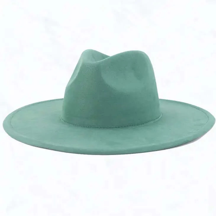 Fancy Suede Fedora Hat