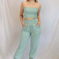 Jeannie Smocked Tube Top & Jogger Pants