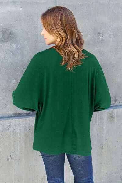 Green Long Sleeve Blouse