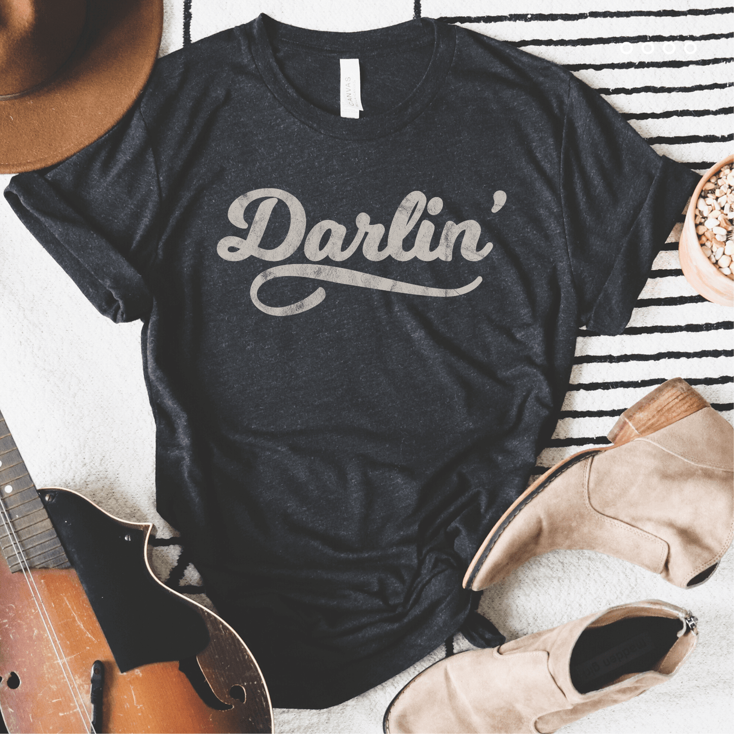 Dark Gray Darlin T-Shirt