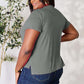 Heather Gray Round Neck Short Sleeve T-Shirt