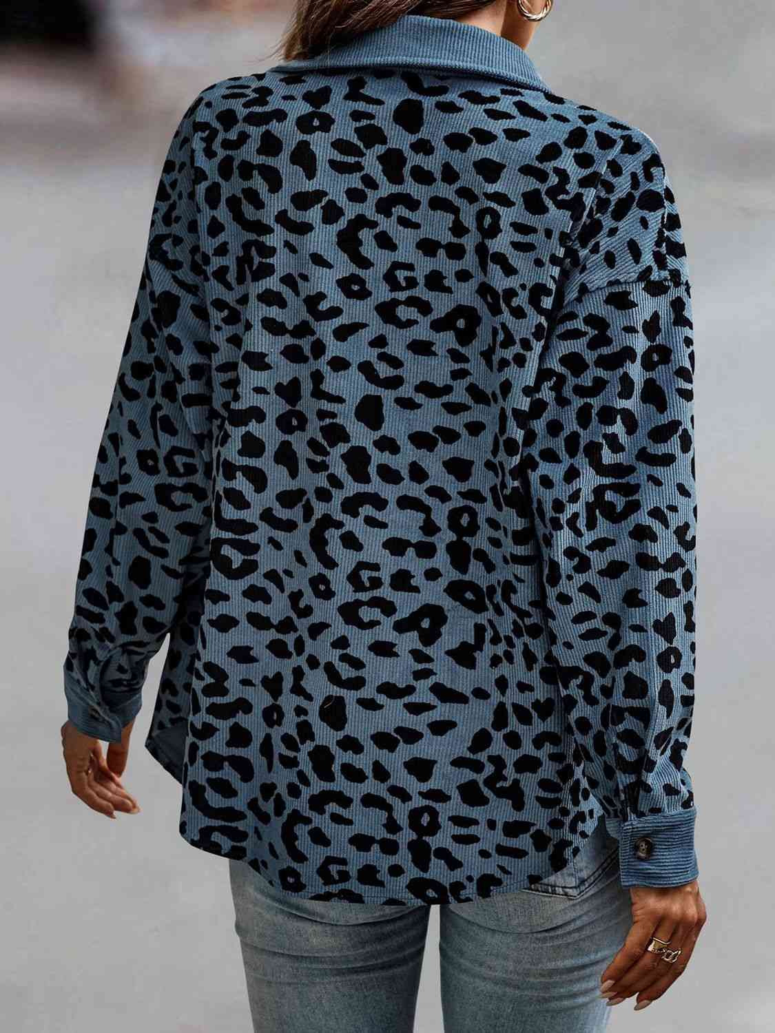 Statement Leopard Buttoned Jacket