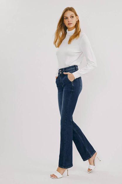 Sleek Amaya Jeans - High-Rise & Fitted Comfort