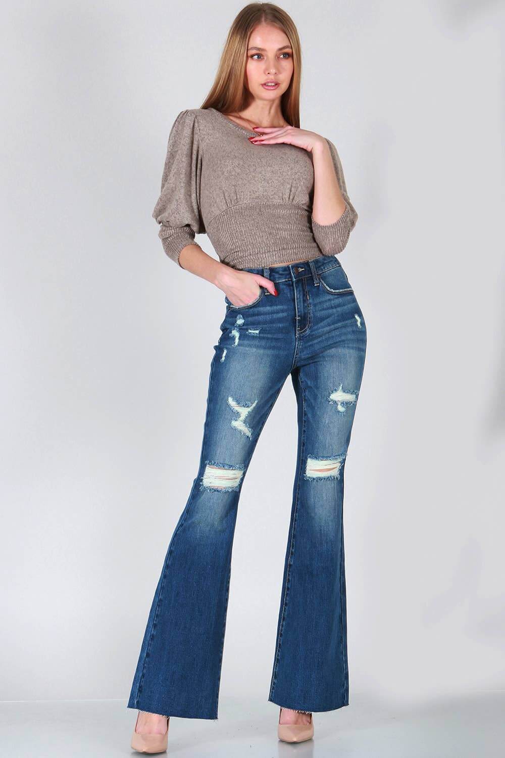 Ultra-Flattering Bootcut Flare Aria Jeans