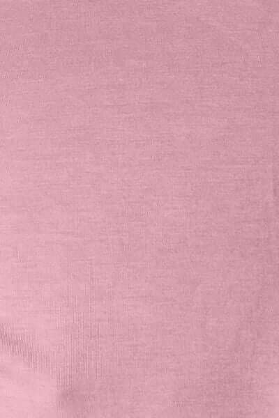 Dusty Pink Round Neck Short Sleeve T-Shirt
