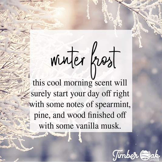 WINTER FROST|16oz Mason Jar |100% Pure Soy Candles