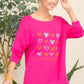 Pink Heart Long Sleeve T-shirt