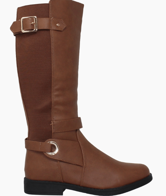 Brown Knee High Leather Boots