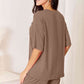 Taupe Brown Soft Top & Shorts Set