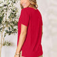 Red Round Neck Short Sleeve T-Shirt
